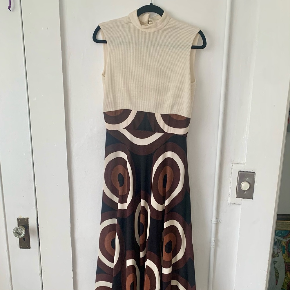 Vintage 1970’s Boho Psychedelic Summer Maxi Dress